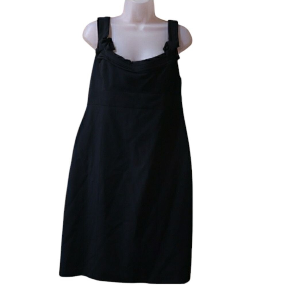 Elie Tahari Suzie Dress Black Tank Dress Cocktail Corporate Goth 14 NWT
